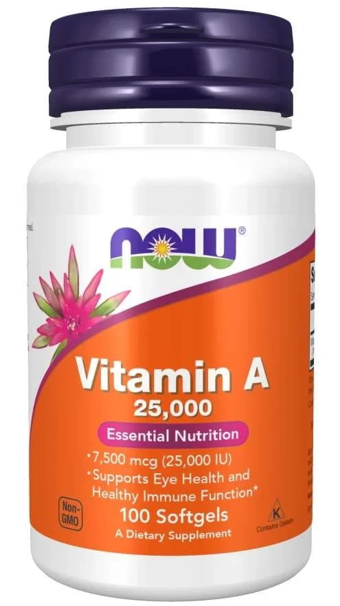 Vitamin A 25,000 IU  - 100 Softgels