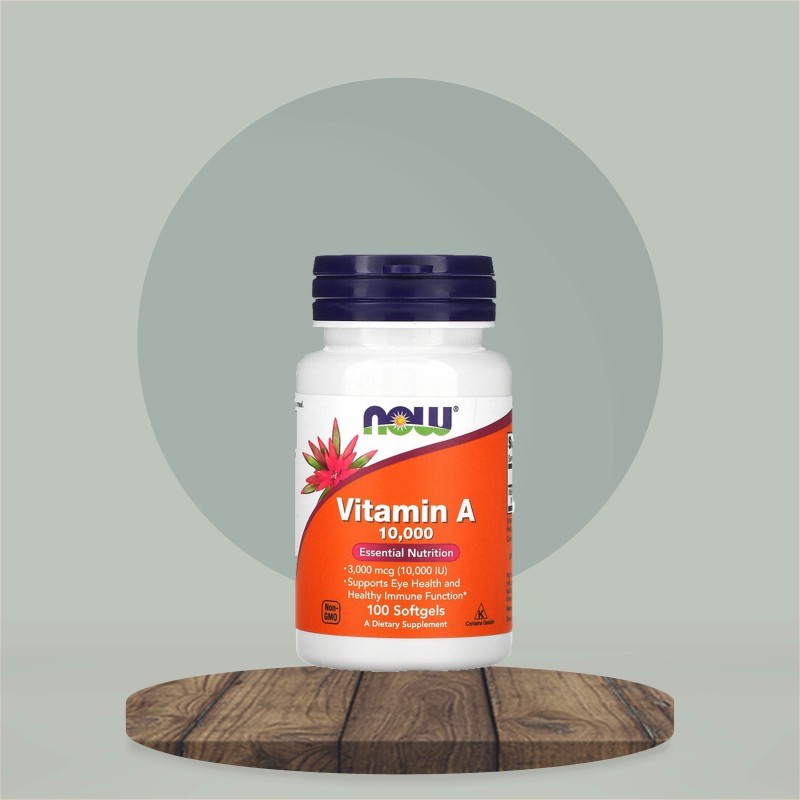 Now Vitamin A 10000 IU 100  Softgels