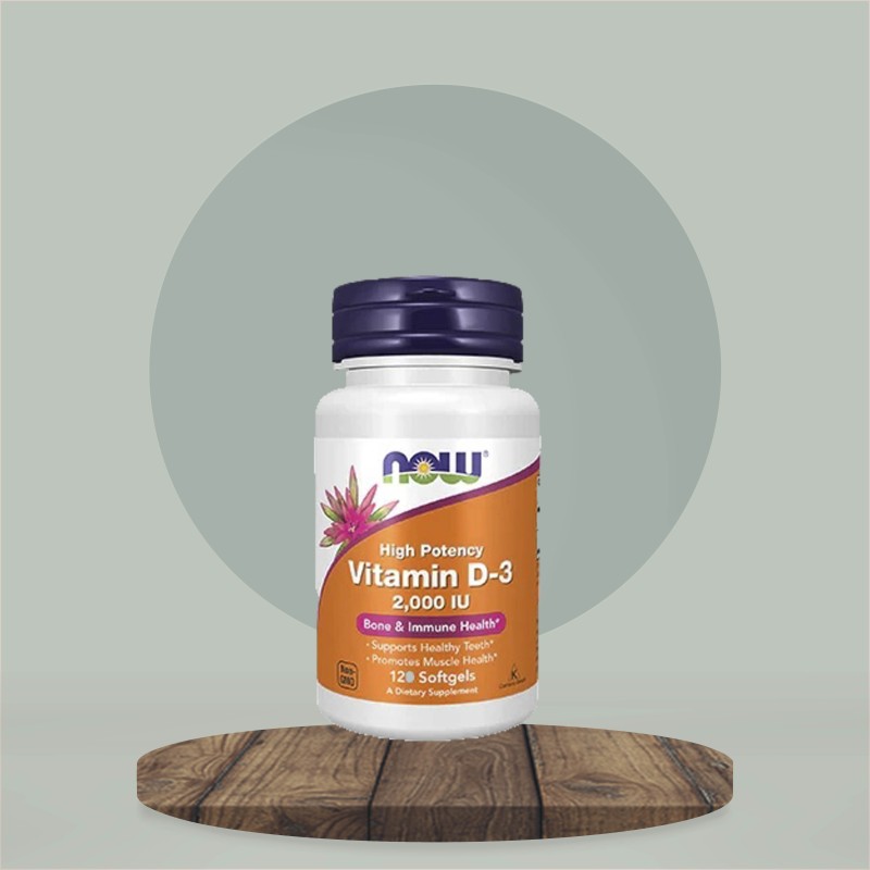 Now Vitamin D3 2000IU 120 Capsules