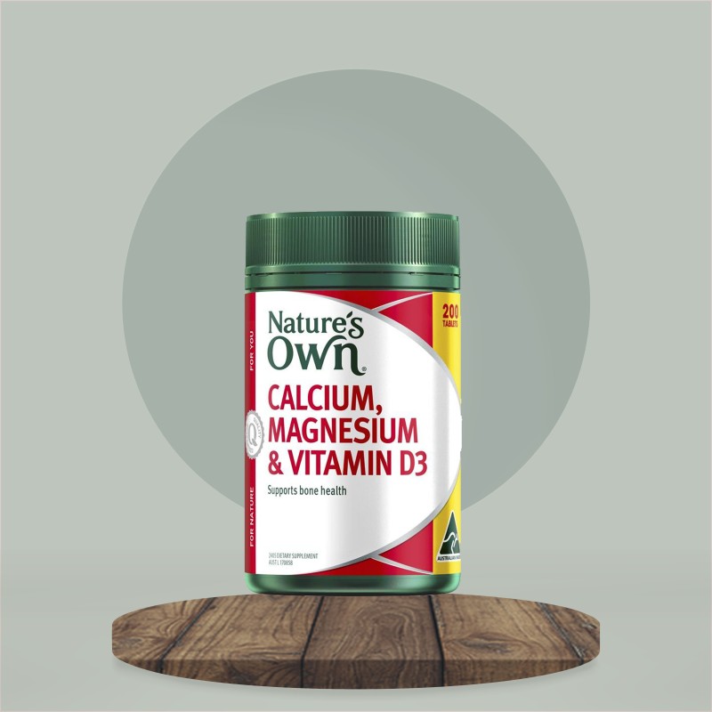 Nature's Own Calcium, Magnesium & Vitamin D3 200 Tablets