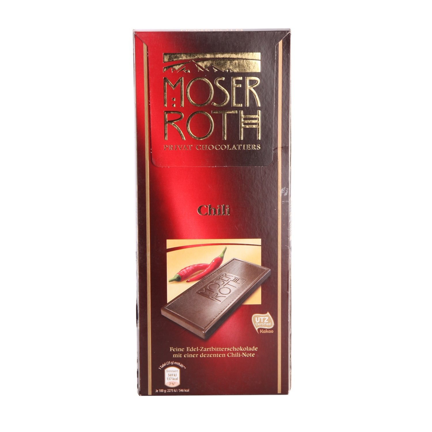 Moser roth Chocolate chillie125g